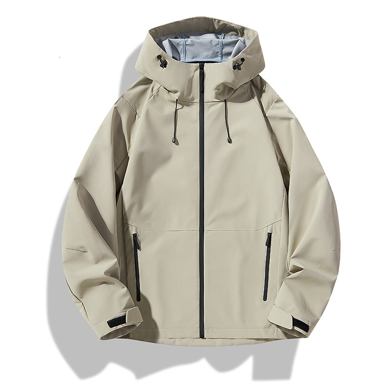 Ddmyoutdoor Spring Coat Plus Size Couple New Solid Color Single Layer Assault Casual Outdoor Sports Hooded Single Jacket Jogging Suit