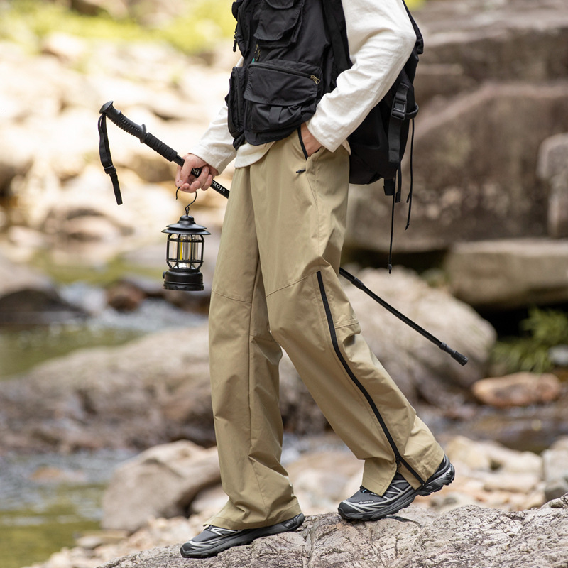 Ddmyoutdoor Outdoor Assault In Spring And Autumn Waterproof Hiking Pants Functional Zipper Straight Leg Workwear Casual Pants For Men Jackets