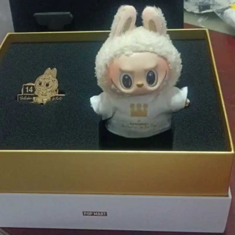 Labubu 14 Anniversary Staff Labubu Limited Edition Gift Box 14 Anniversary Badge Christmas Giftkids Toys X250606