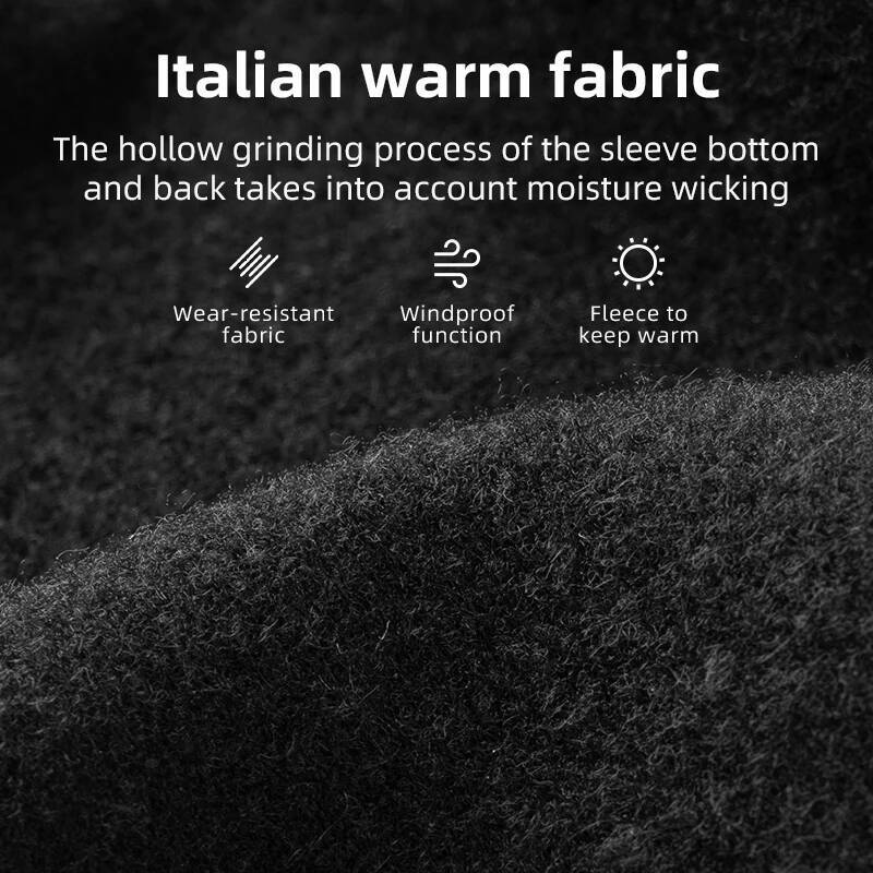 Ddmyoutdoor ROCKBROS Windproof Thermal Fleece Bike Jersey Autumn Winter Outdoor Sport Jacket Coat With Italian Warm Fabric Jogging Suit