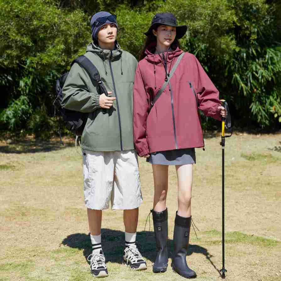Ddmyoutdoor New Outdoor Solid Color Unisex Spring Versatile Loose Jacket For Couples Jackets