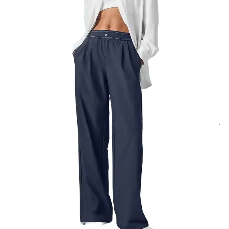 Designer Yoga Sports Pants Womens High-Waist Full-length Dance StudioTrousers Straight-Leg Suit Up Trouser Weekend City Jogger Sweatpants Wrinkle-resistant ds