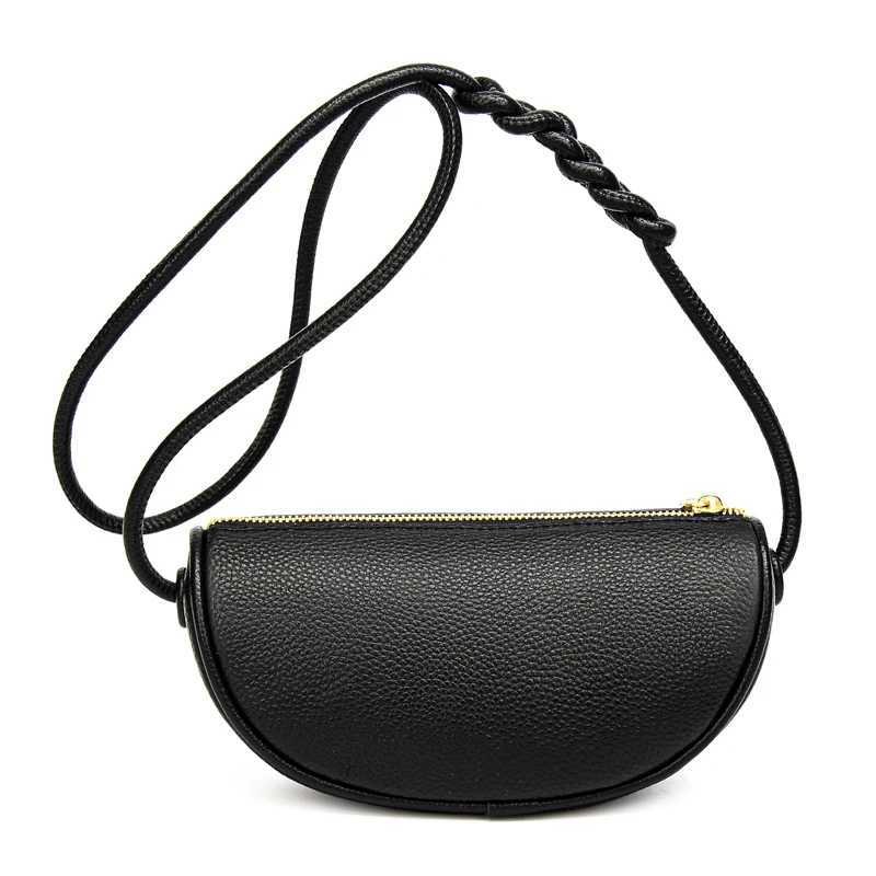 FAshion Mini Bags Trend Designer Handbags WomenS Genuine Leather Casual Lady Shoulder Black Crossbody Bag For girl M250606