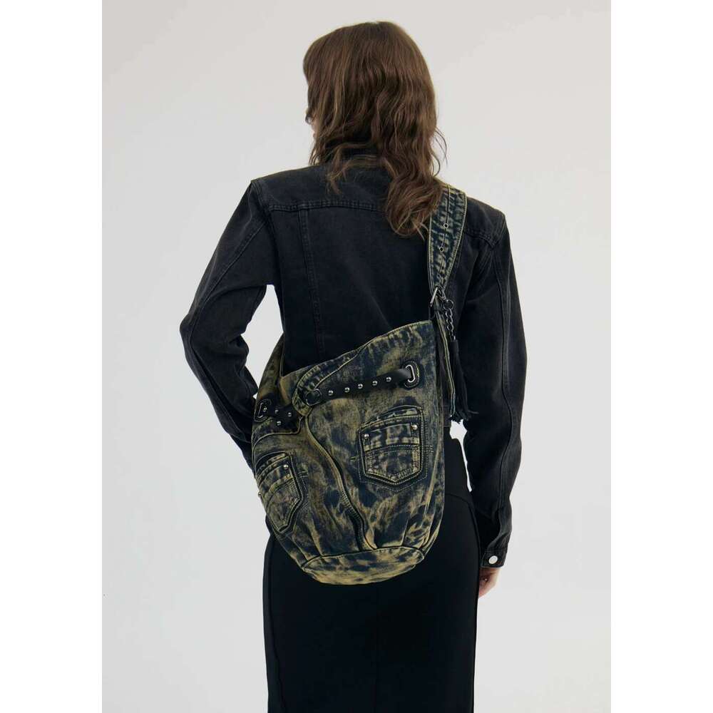 Annmouler Large Capacity For Women Designer Shoulder With Tassel Y2k Sling Crossbody Soft Motorcycle Bag