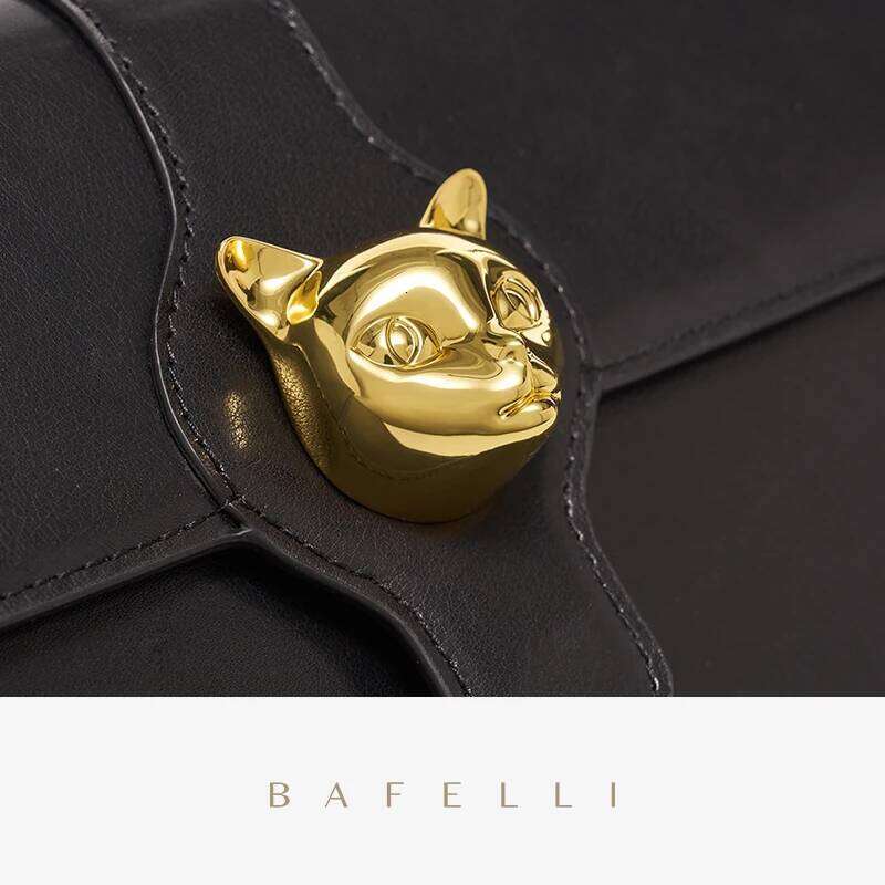 BAFELLI CAT 2025 NEW Women's BAG BRAND FASHION RETRO STYLE DENIM TRENDING SHOULDER CLUTCH FEMALE LEATHER FLAP PURSE