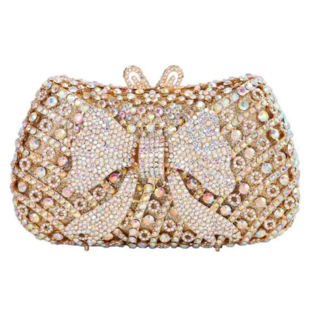 Dia with Crystal Day Clutch Lady Wallet Banquet Wedding Purse lady Casual Chain Cross body Bag Shoulder Bags for Party