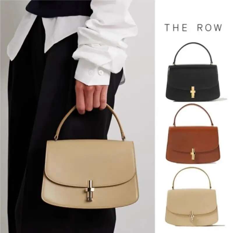 Market New Simple Solid Color Women's High Quality Cowhide Material Flap Wrist Bag Handbag Fashionable and Casual