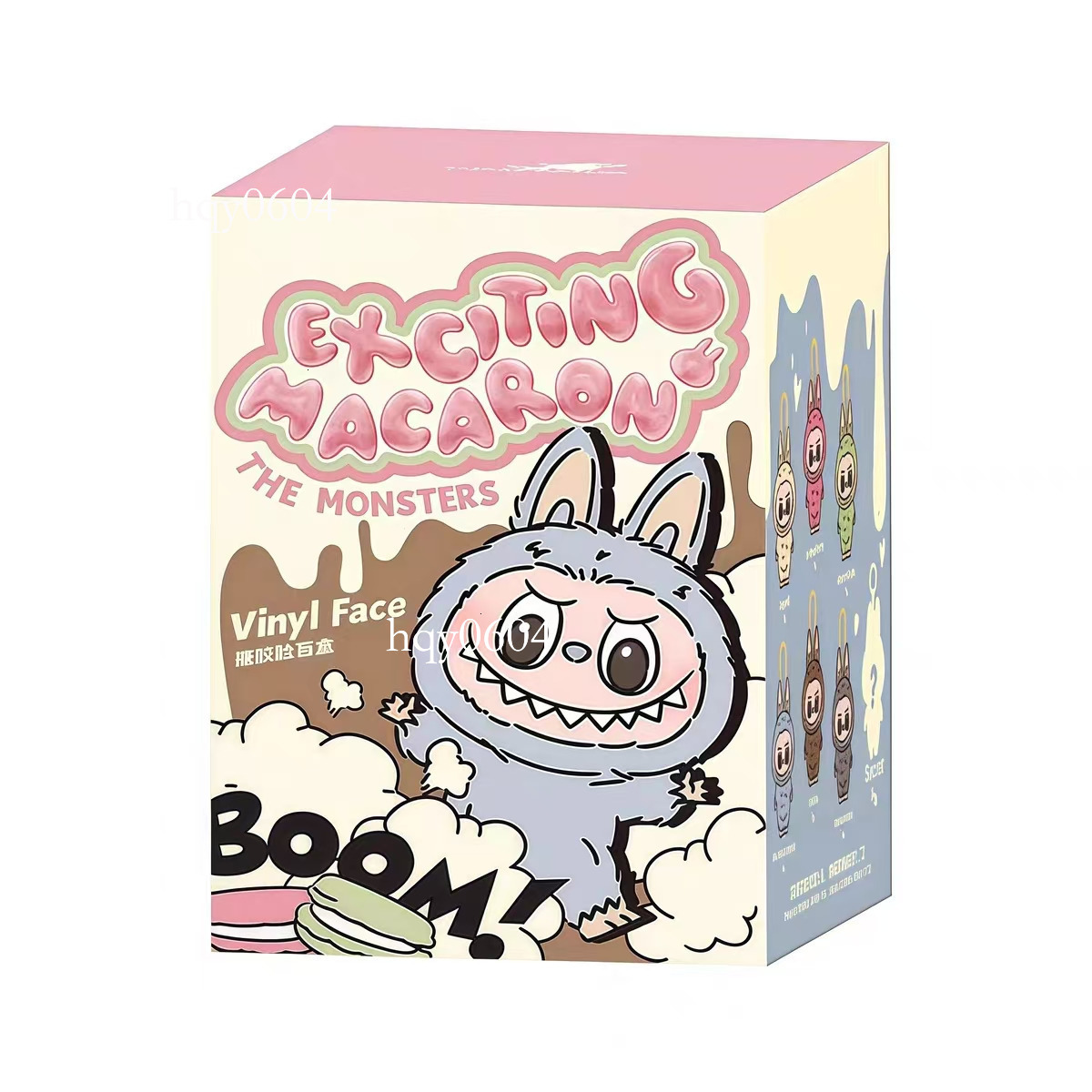 Labubu Macaron Surprise Blind Box Monster Bag Pendant Super Cute Mini Pendant Sitting Party Front High Energy Doll Pendant V1V2V3 High Quality Anime T