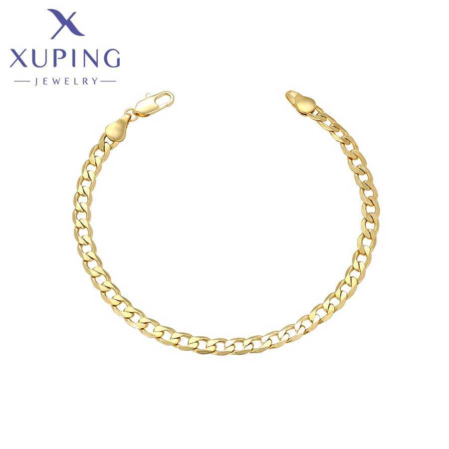 Xuping Jewelry Charm No Stone Ethnic Style Gold Color Hand Chain Bracelet for Men Women Fashion Simple Gift X 000836660 W250606