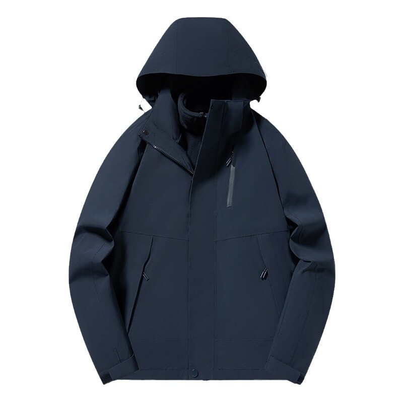 Ddmyoutdoor Outdoor Waterproof For Autumn Winter Unisex Contrasting Color Three In One Detachable Thick And Warm Jacket Jackets