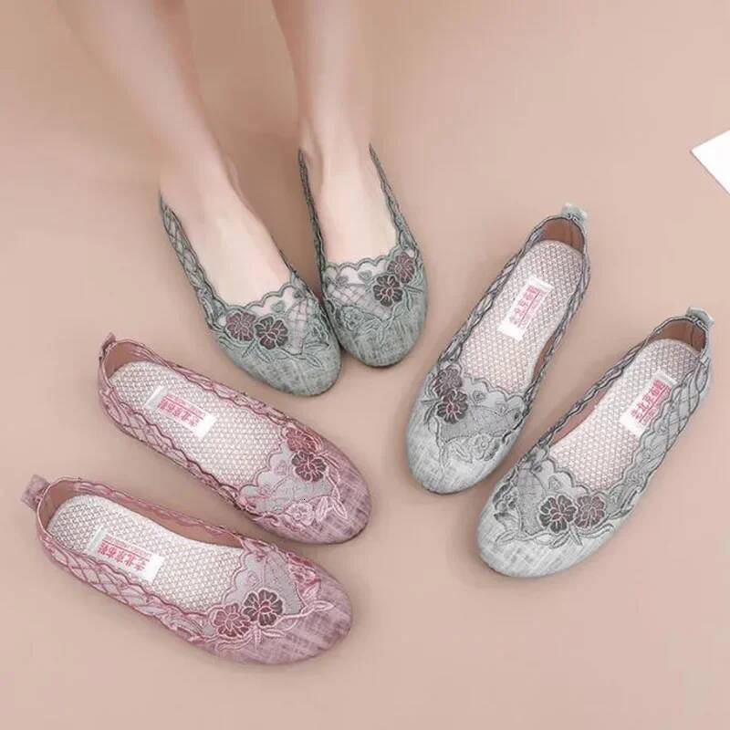 Ddmyoutdoor New Comfort Casual Women S Fashion Soft Sole Breathable Hollow Out Flat Shoes For Zapatos De Mujer Outdoor Shoes