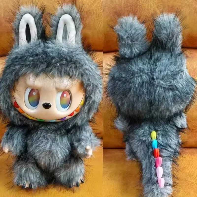 Zimomo Angel Change Monster Labubu Series Vinyl Doll 38cm White Cat Blind Box Creative Model Toy Unique Birthday Gift X250606