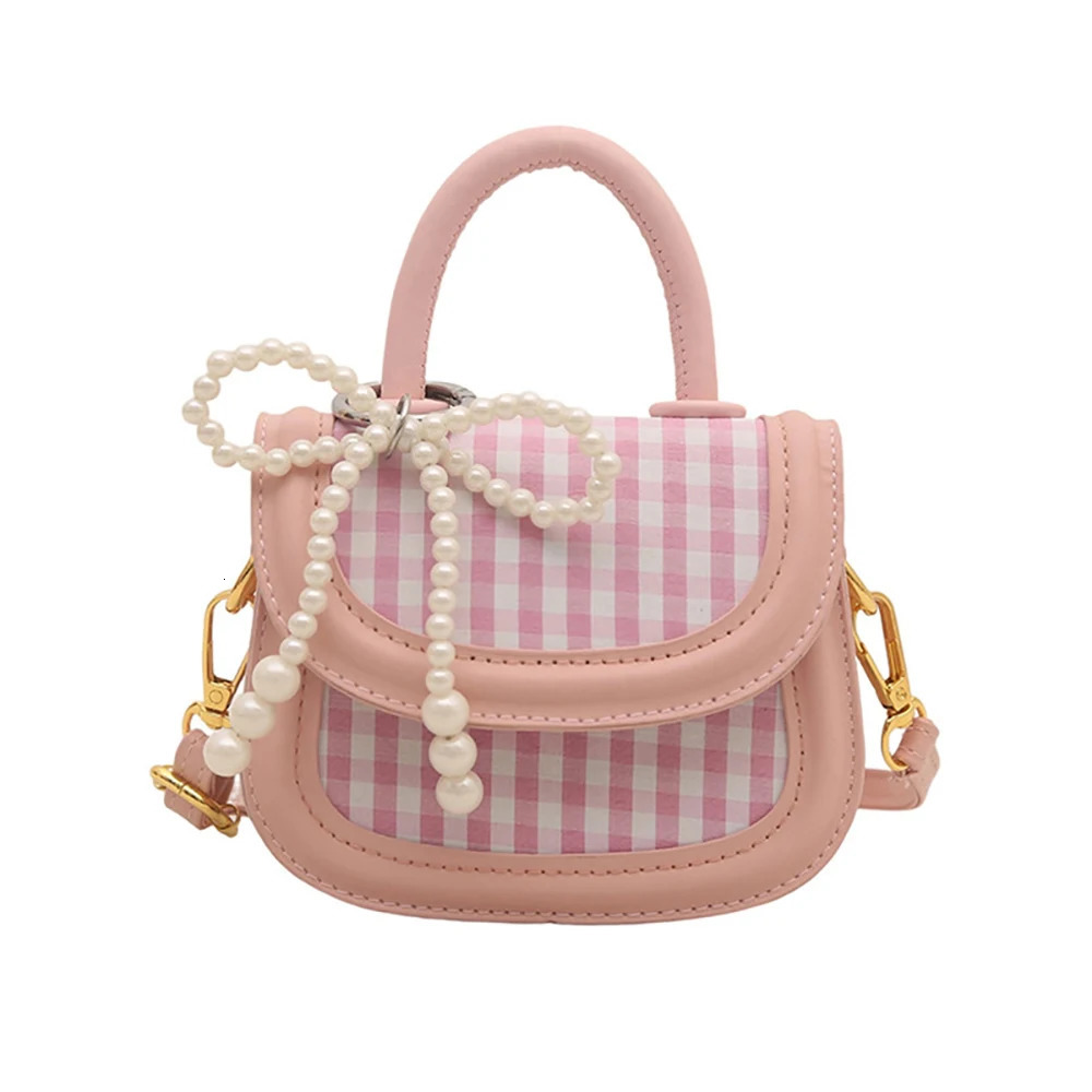 Contrast Color Plaids Crossbody Bag Women Spring Summer Casual Buckle One Shoulder Bags Versatile All-Match Party Handbags 250605