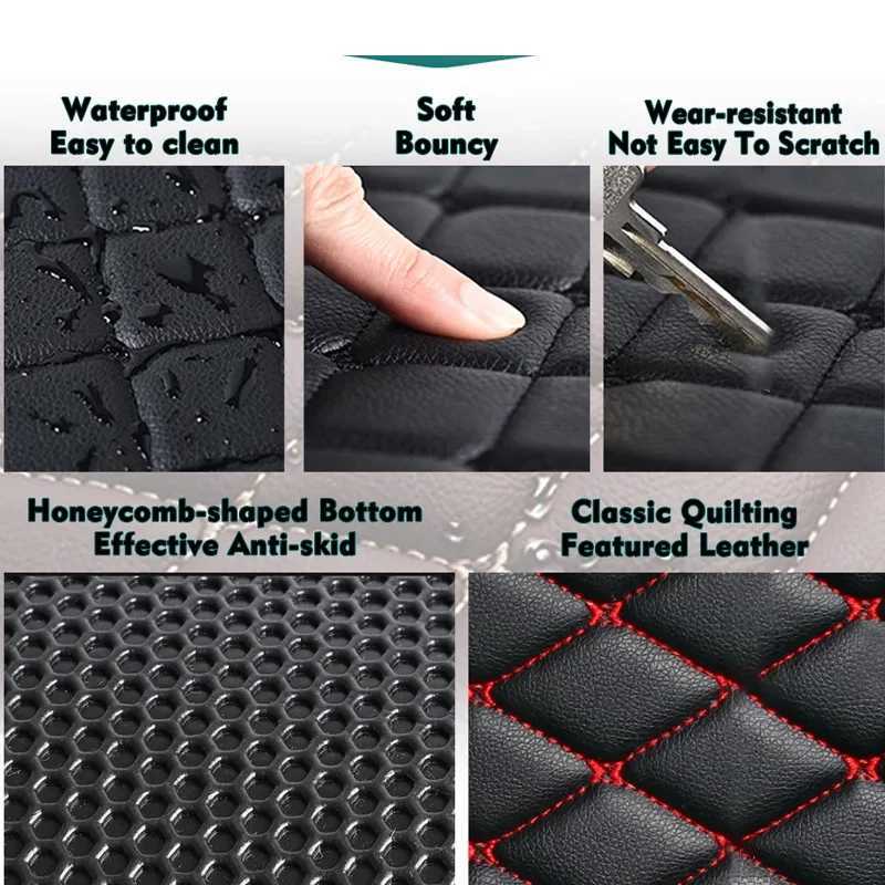 Custom Leather Car Floor Mats For Ford Fiesta 2000 2010 2020 2023 Mondeo 2013-2016 Explorer 2020-2023 Auto Interior Accessories R250606 UIZL