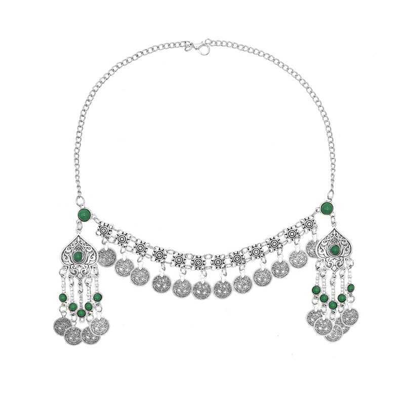 Vintage Kadn Sa Taklar Trk Para Kolye Pskl fadeli Parti Sa Aksesuarlar Bohemian Etnik Charms Kafa Band Kadn Z250605