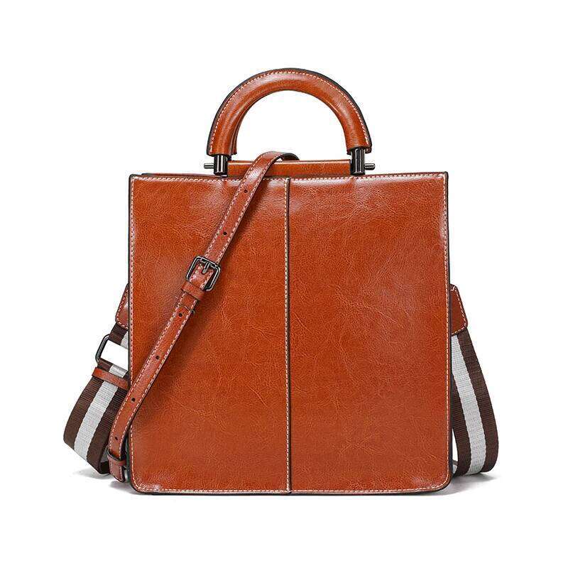 Designer Bags 2025 Women's Cow Genuine Leather Handbag Female Foreign Style Leisure Large Capacity Shoulder Bags Lady Designer Crossbody Bag Luxu