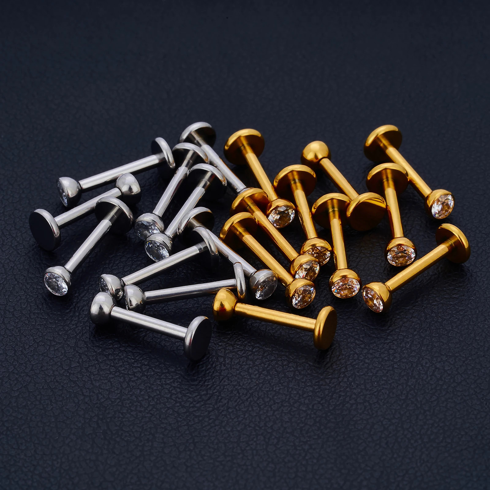 10pcs G23 Labret Piercing Lip Ring 16G Internal Thread Nose Stud Earring Tragus Helix Cartilage Piercing Women Jewelry 250605