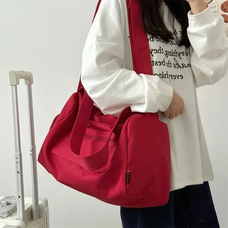 Women Sports Yoga Travel Large Crossbody Tote Bags Fashion Handbag Canvas Shoulder Messenger Bag Satchels Woman 250605