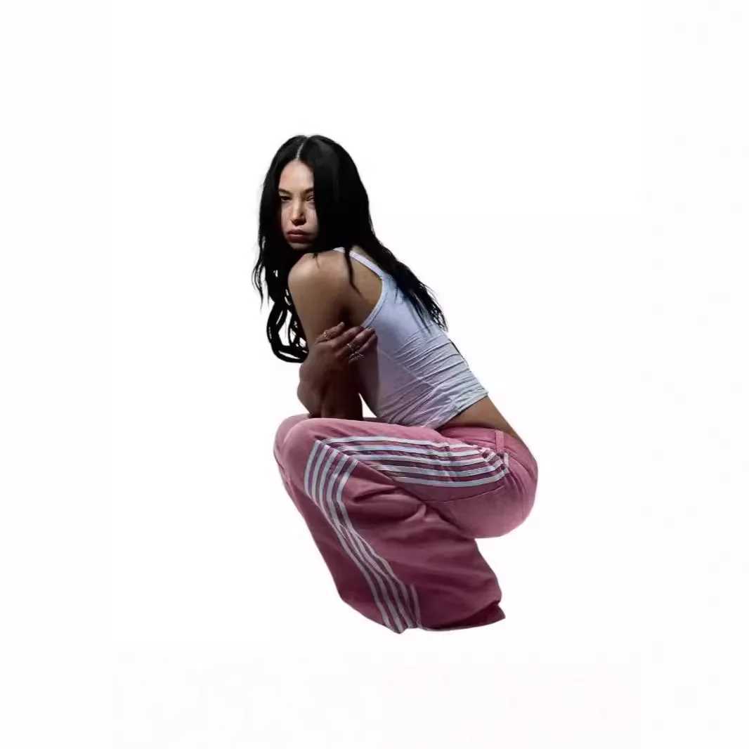 2025 Mens Jean Fashion Striped Harajuku Jeans Women Hip Hop Streetwear Casual Wide Leg Jeans Vintage Jean Z250605