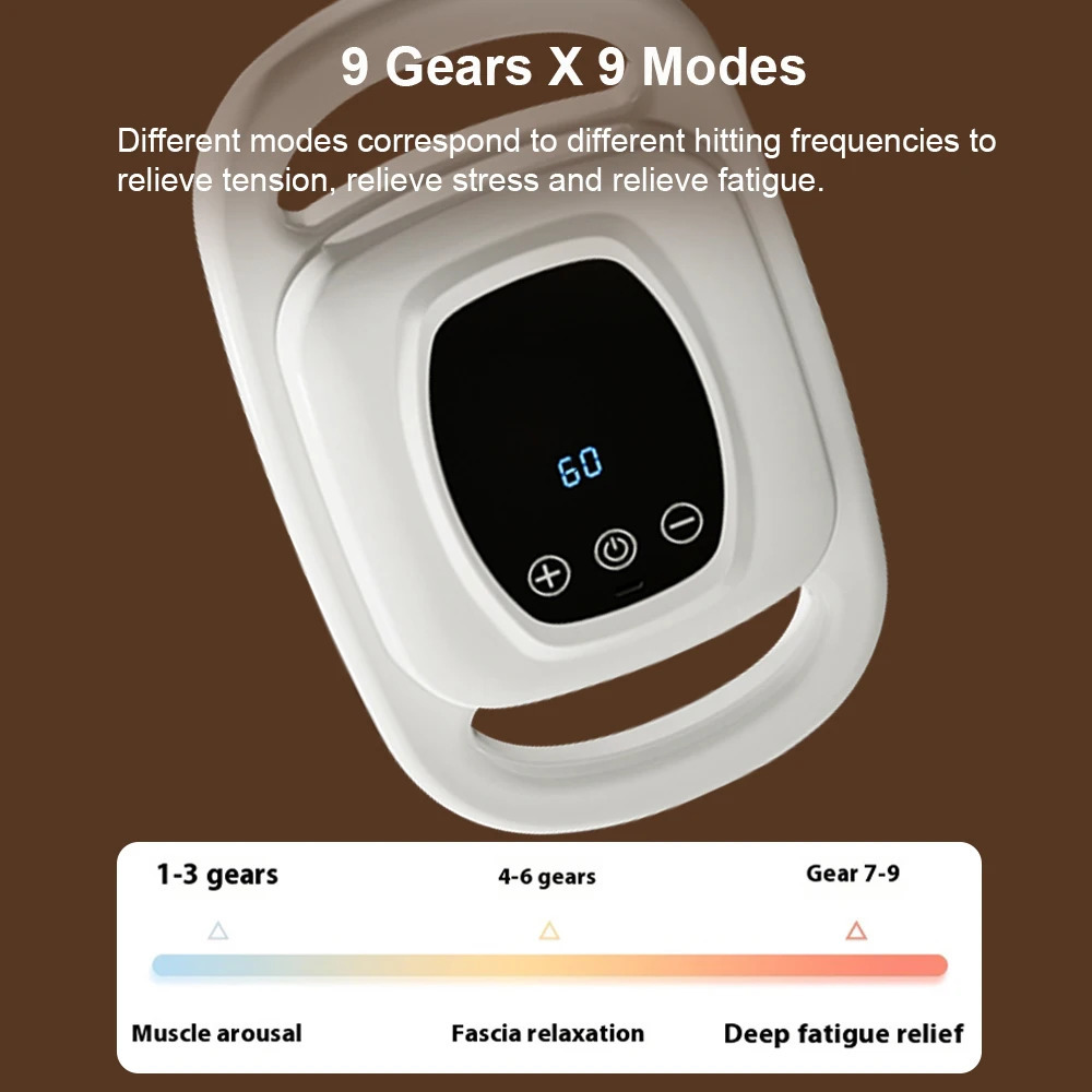 Fascia Gun Massager Six-head Fascia Gun Massager For Back Waist Legs Body Shoulder High Frequency Professional Muscle Relaxation 250605