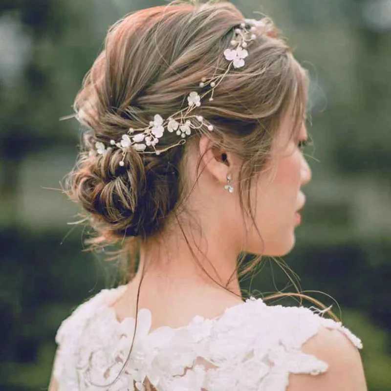 Bridal Pearl Headband Wedding Hair Accessories Rhinestone Crystal Tiara Wedding Headband For Women Bride Headpiece Hair Jewelry Z250605