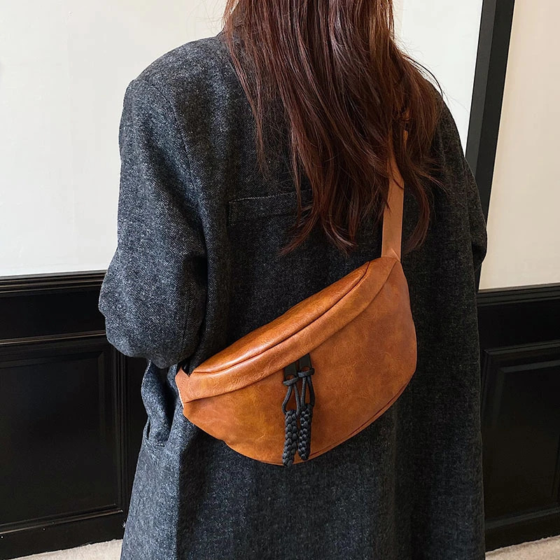 Fashion Woman Chest Bag Belt Bag soft Leather Fanny pack Ladies Waist Bag Shoulder Crossbody Bag Handbag 250605