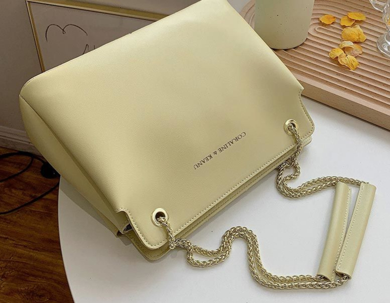 2025 new spring summer women's bag French niche bag texture large capacity fashionable single shoulder chain New women's crossbody bag desig