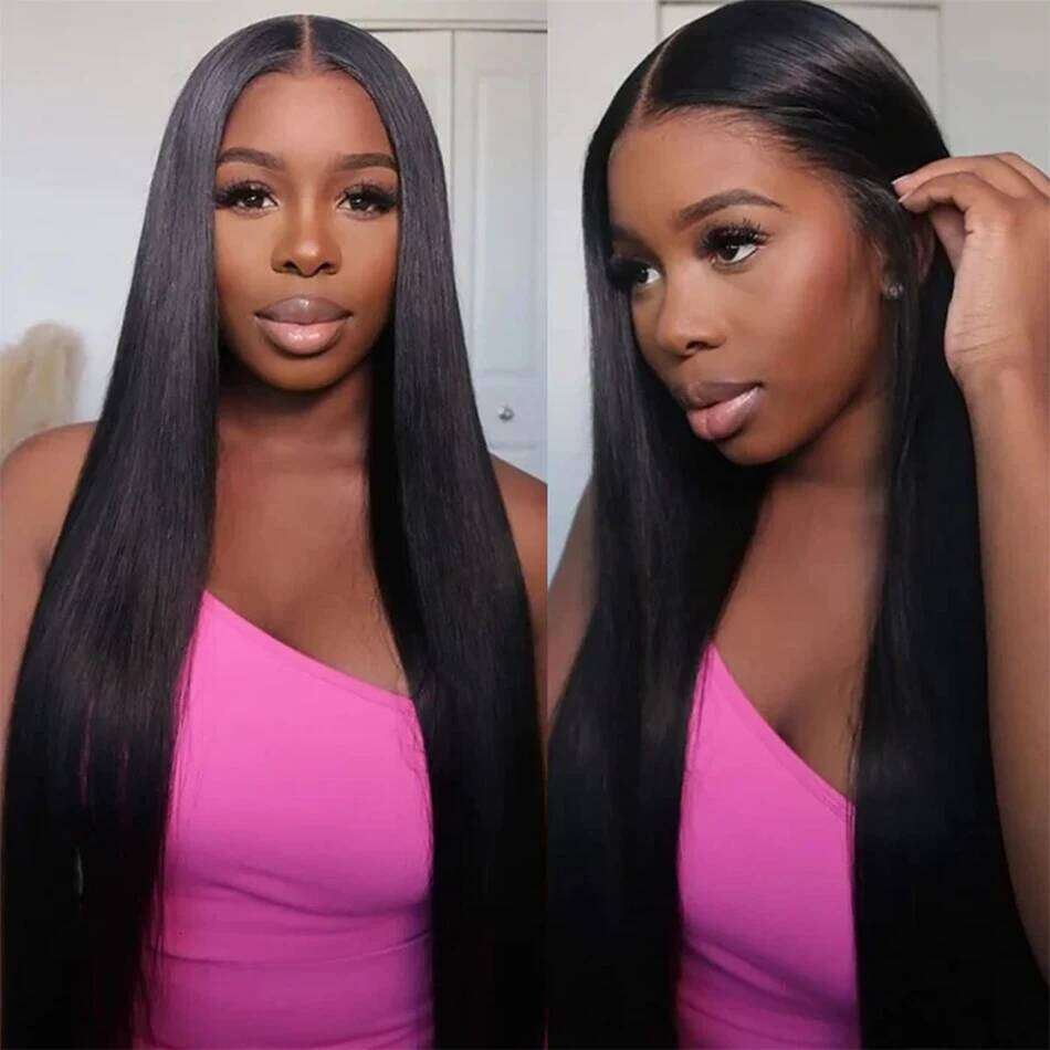 Clossure Bone Straight Human With Closure Bundles With13x4 Frontal Tissage Humain Hair Extensions