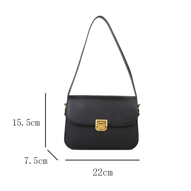 Womens Shoulder Bag Handbag Messenger Bag Preppy Style Female Vintage Envelope Bag High Quality Briefcase 250605