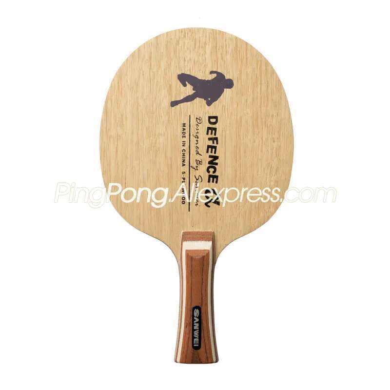 Original SANWEI Defence Alpha Defensive Table Tennis Blade Chop Racket (5 Ply Wood DEF) Ping Pong Bat Paddle