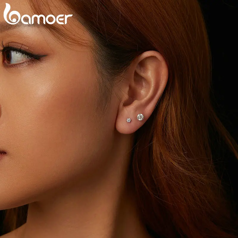 stud earrings designer for women men solid 925 sterling silver earrings pass diamond tester with certificate VVS1 D color moissanite earrings jewelry 