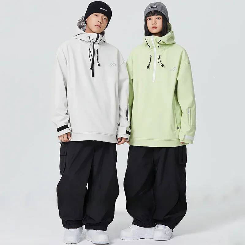 Ddmyoutdoor New Couple S Skiing Jackets Winter Warm Snow Clothes Pro Windproof Woman Ski Sport Hoodies Man Outdoor Snowboard Tracksuit Jogging Suit