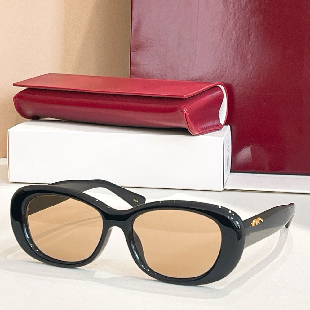 Womens oval acetate sunglasses luxury designer sunglasses summer driving party style signature sign eyeglasses high quality UV400 Protection GG1829SK