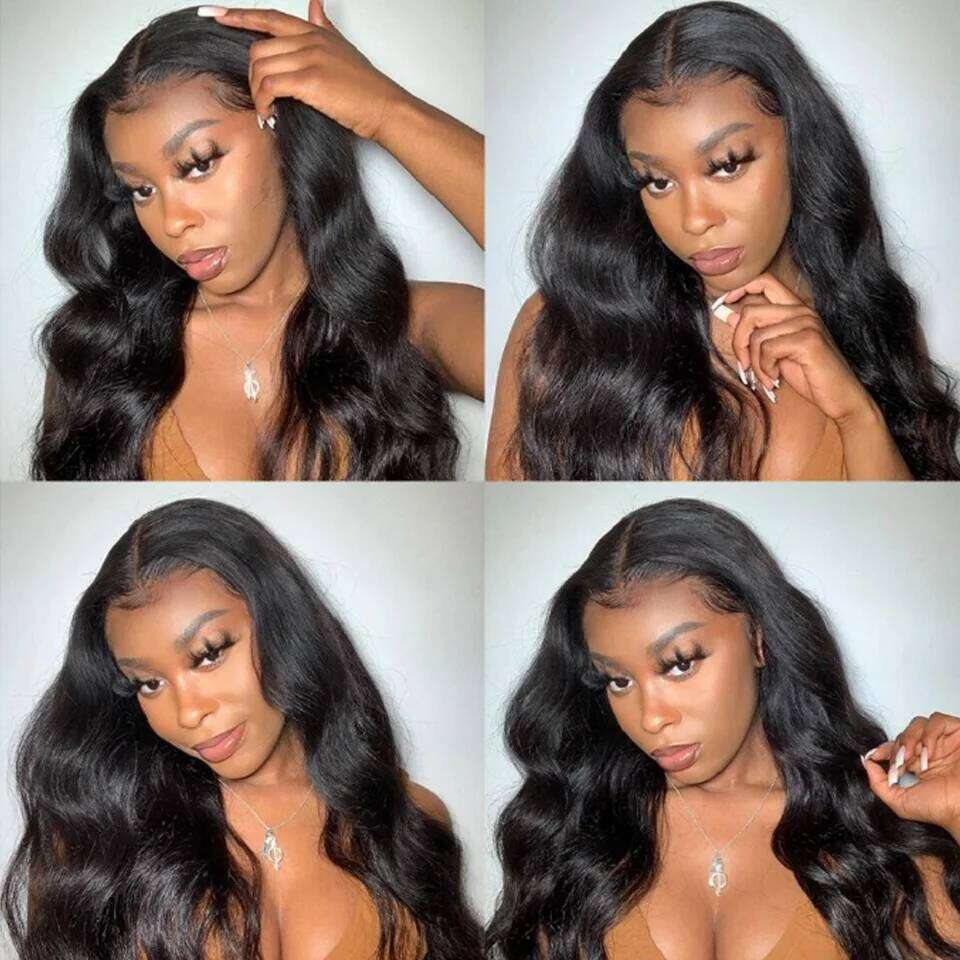 30 40 Inch Human 3 with 13x4 Lace Frontal Brazilian Hair Weave Bundles With Closure Body Wave Double Draw