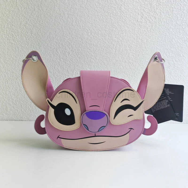 DISNEY New Hot Disney Cartoon Anime Stitch Loungefly Backpack Cute Cartoon Embroidered Design Backpack Casual Mini Backpack WomenS Bag W250620
