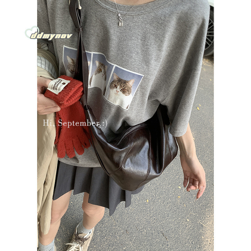 Niche Underarm for Women 2024 New Large Capacity Dumpling Simple Versatile Shoulder Crossbody Bag ddmynov