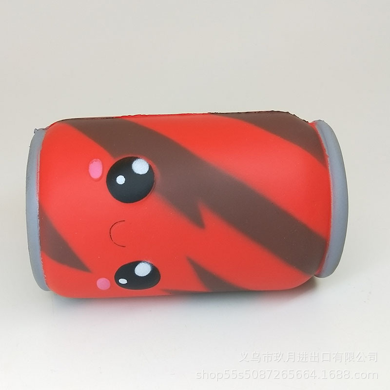 Hot slow rebound squishy cola novelty toys toddler teaching aids play house decorative ornaments children's toys