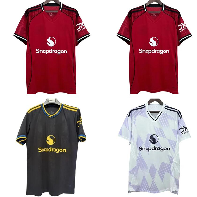 2025 26 united manchesteer HOJLUND soccer jerseys MARTINEZ RASHFORD MAINOO CASEMIRO MALACIA 2025 2026 football shirt McTOMINAY MARTIAL B. FERNANDES men kids kit