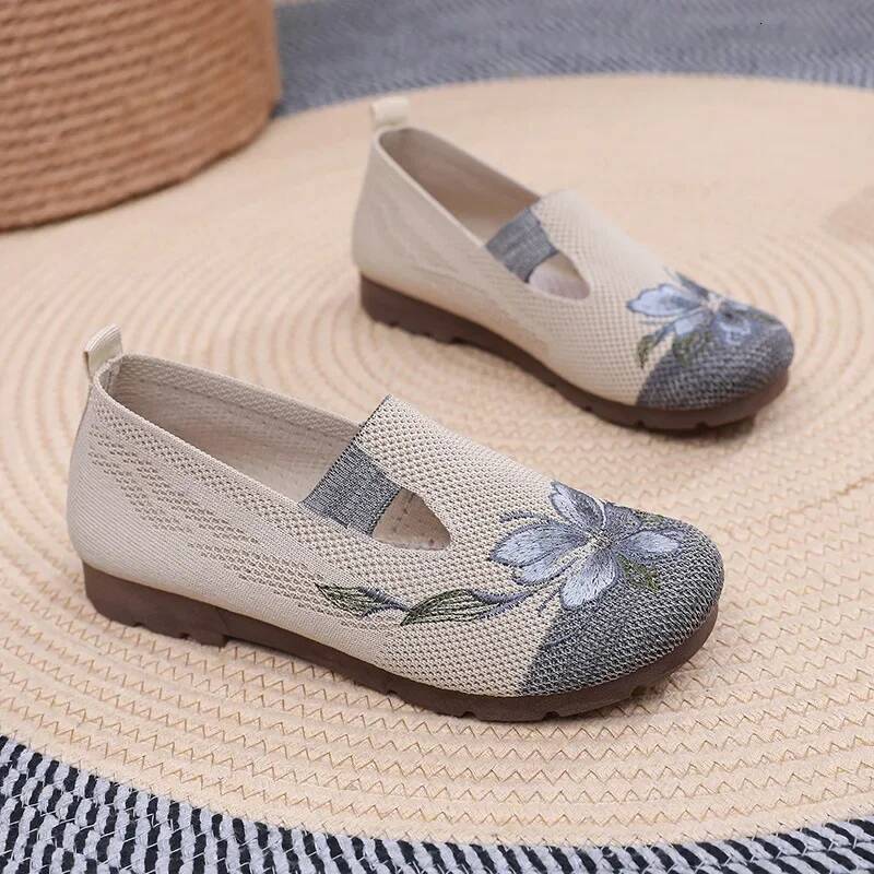 Ddmyoutdoor Women Casual Mesh Breathable Summer Comfortable Non Slip Flats Loafers Platfom Shoes Zapatos De Mujer Outdoor Shoes