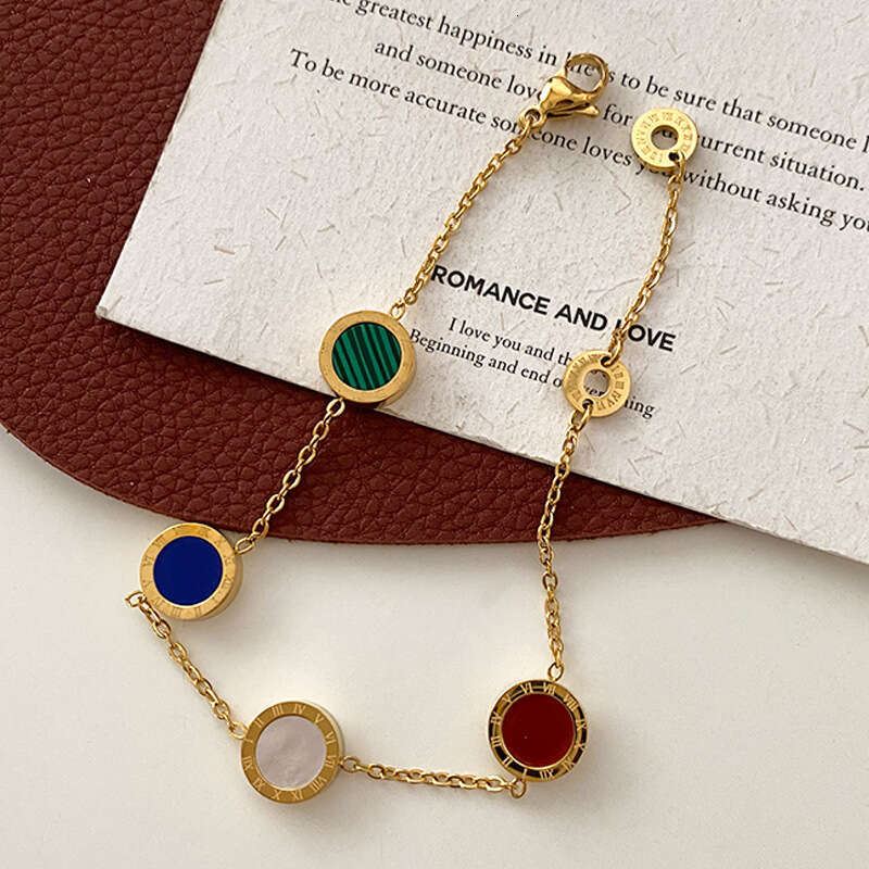 Four-Color Shell Bracelet 2023 New Fashion Minimalist Personality Ins Niche Design Non-Fading Jewelry