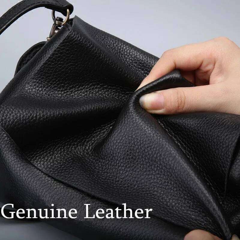 Soft Genuine Leather Shoulder For Women 2021 Leisure Cowhide Crossbody Bags Ladies Messenger Bag Designer Purse Satchel 2025/06/06