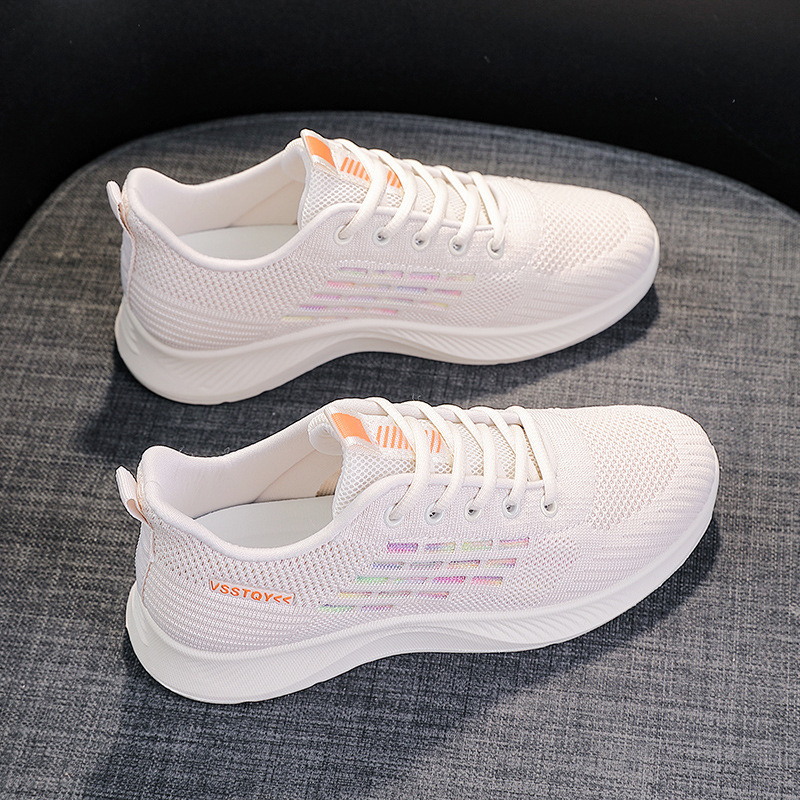 Casual Shoes Flyknit Women S Spring New Casual Soft Sole Lightweight Running Travel Shoes Breathable Sports Comfortable Ddmysaturn