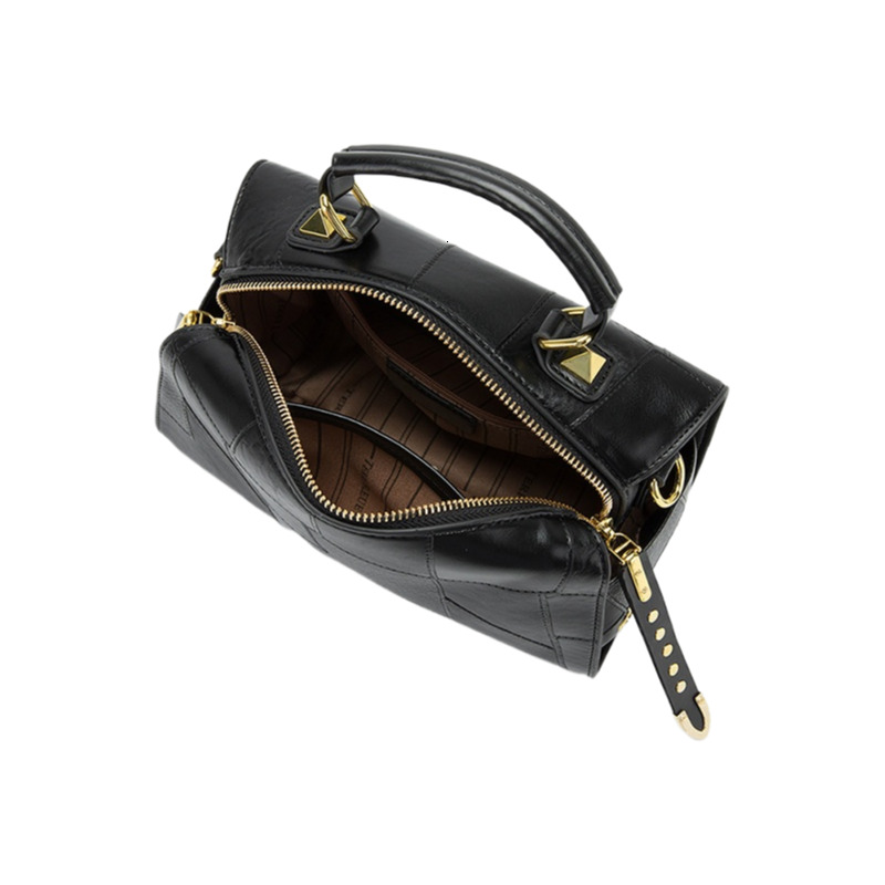 Free Shipping Summer New Niche High-end Retro Handbag Fashion Versatile Designer Bags Shoulder Soft Luxury Leather Crossbody Boston Bag