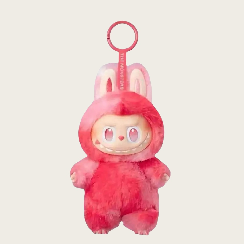 Cute labubu doll keychain big into energy keychains cute blue plush bag charm pvc keyring v3 desktop decoration monsters face toys ba016 L250705FQOS