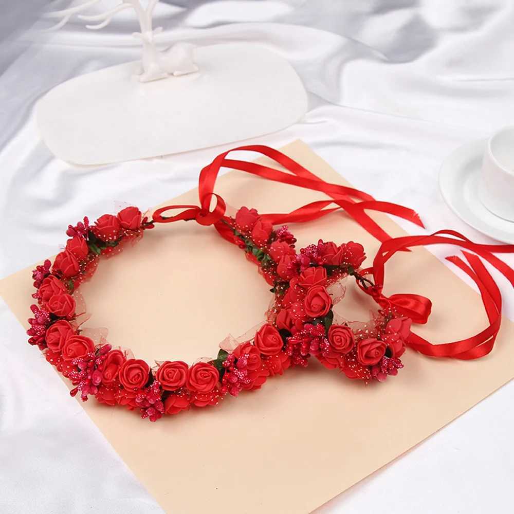 Fashion Flower Headband Wedding Headwear Lightweight Jewelry Color Retention Headdress for Banquet Wedding Dresses Skirts Z250605