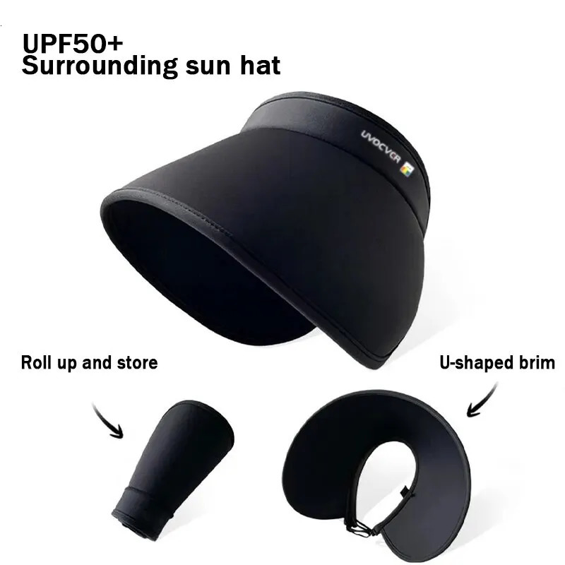 1Wide Brim Sun Hat Womens Large Uv Protection Golf Beach Korean n 250603