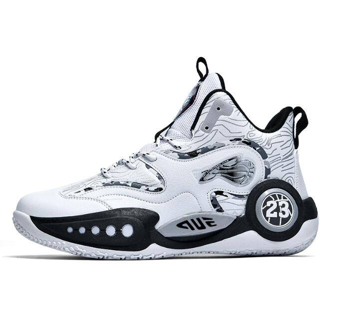 Sneakers men's spring shoes men's basketball sports shoes high help student teenager graffiti running shoes Z 6.4-4