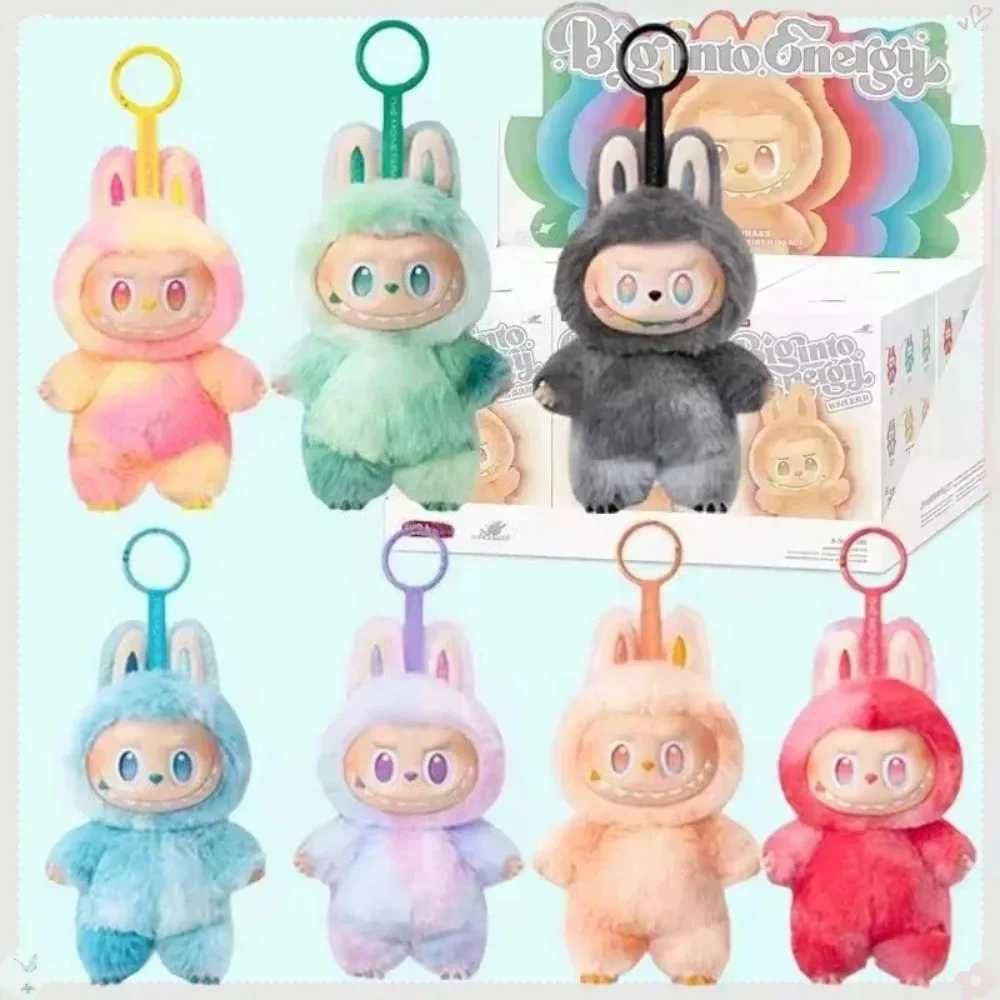 Monster LABUBU V3 Big Into Energy Series Blind Box Plush Doll PVC Macaron Labubu Surprise Box Plush Keychain Birthday Gift X250606