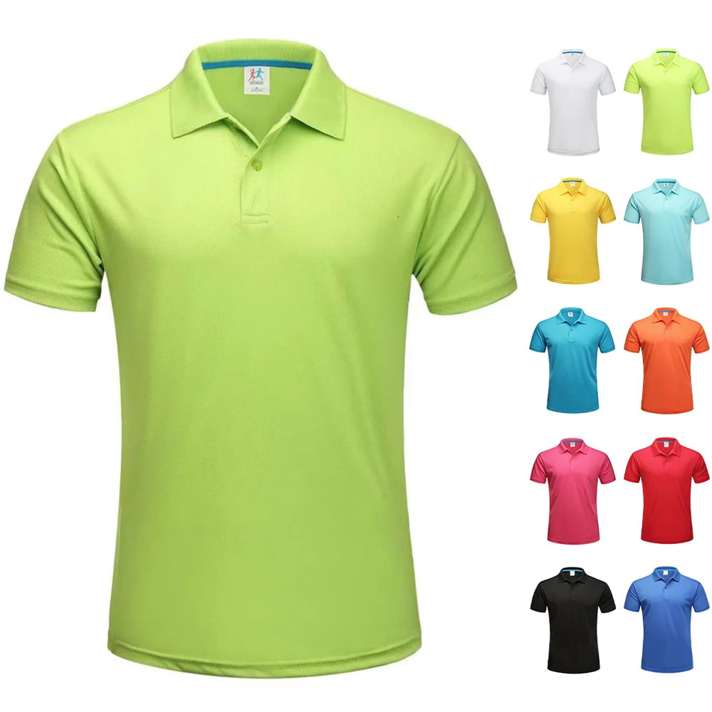 Summer Dry Fit Golf Polo T Shirt Men Breathable Dryfit Collar T-shirt Quick Shirts For Camisetas Polos Para Hombres 250605