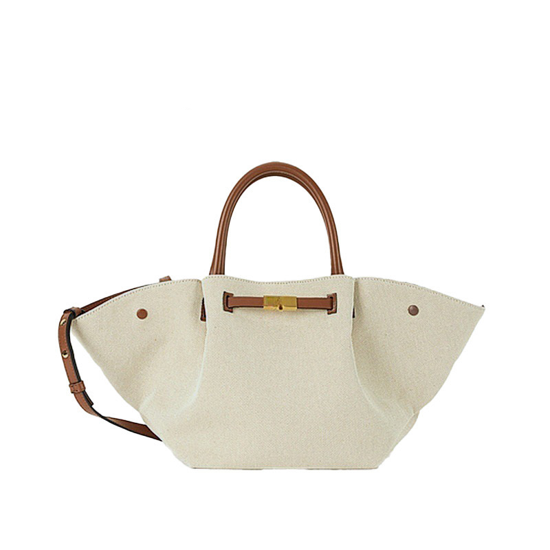 Midi NEW YORK Tote Leather Handbag Women Fashion Shoulder Bag, Designer Purse, Trendy Crossbody Bag For Ladies